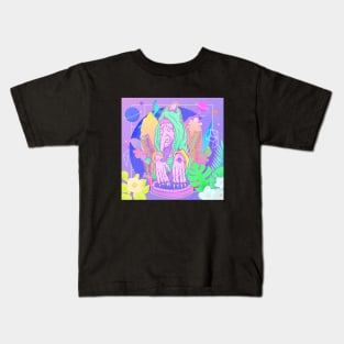 Trippy monster hands illustration Kids T-Shirt